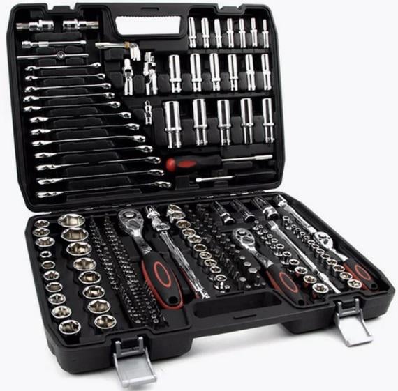 Набір інструментів для автомобіля в валізі 216 предметів - фото 2 Набір інструментів для автомобіля в валізі 216 предметів - фото 2