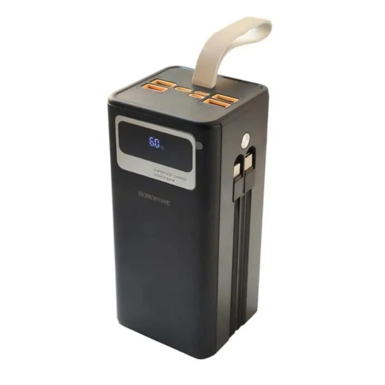 Повербанк Borofone DBTЗ5B со встроенными кабелями и LED-подсветкой 50000 mAh Повербанк Borofone DBTЗ5B со встроенными кабелями и LED-подсветкой 50000 mAh