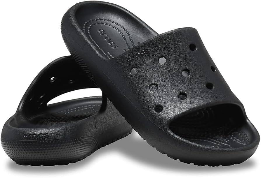Шльопанці жіночі Crocs Classic Slide v2 Kids' Black р. 38-39 Чорний (22987)