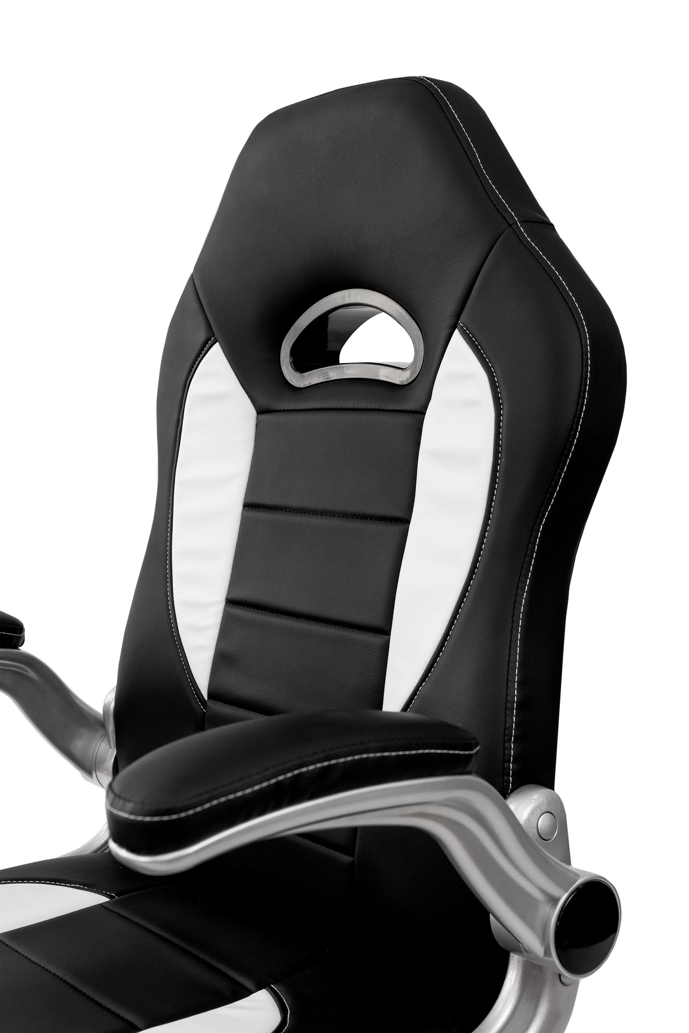 Офисное кресло Мікс Меблі Плей 500x1130x490 мм Черный/Белый (GAА0057066) - фото 9 Офисное кресло Мікс Меблі Плей 500x1130x490 мм Черный/Белый (GAА0057066) - фото 9