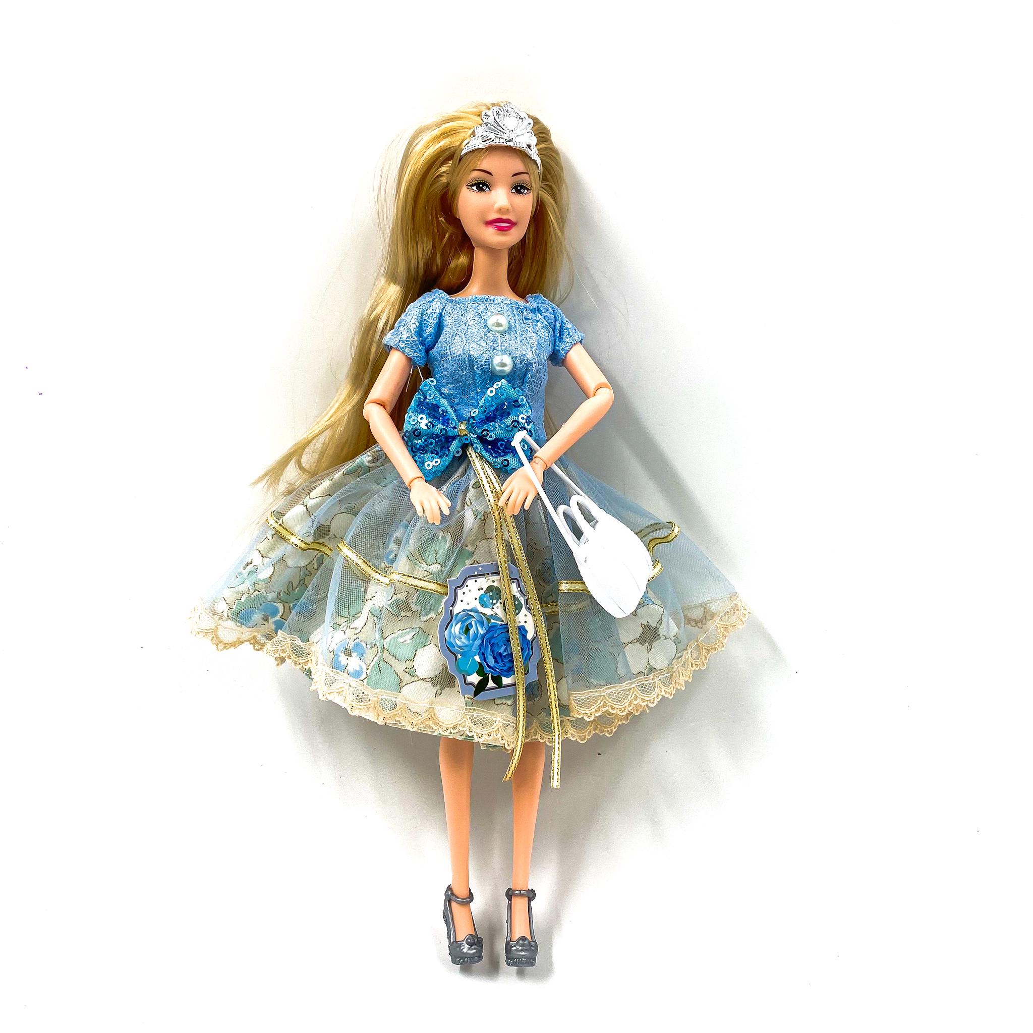 Лялька TK Group 30 см Снігова Принцеса з довгим волоссям та аксесуарами (109639)