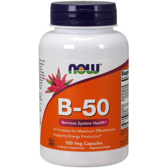 В комплекс NOW Foods Vitamin B-50 100 Veg Caps