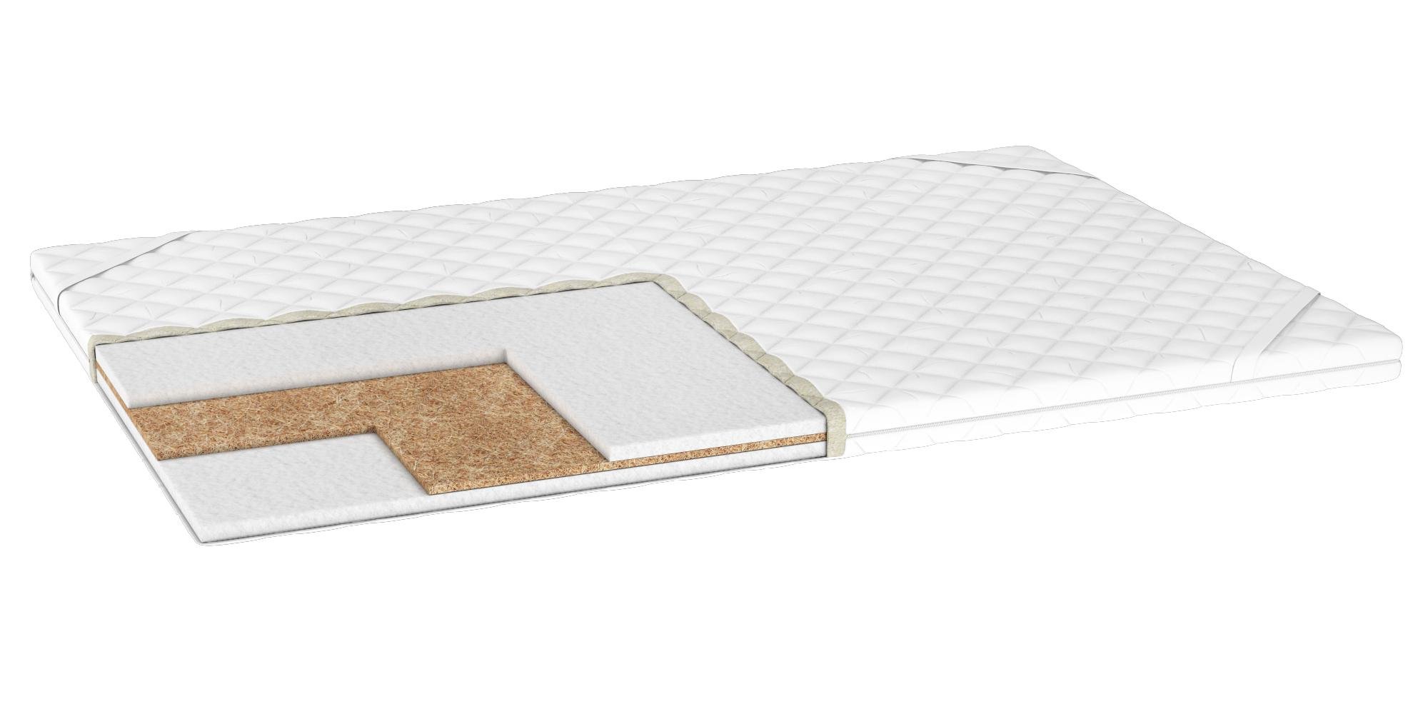 Тонкий матрас-топпер PURPLE Sleep Cocos лён 70x190 см (10110330440-70190)