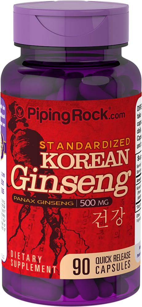 Женьшень корейский Piping Rock Korean Ginseng Panax Ginseng 500 mg 90 capsules Женьшень корейский Piping Rock Korean Ginseng Panax Ginseng 500 mg 90 capsules