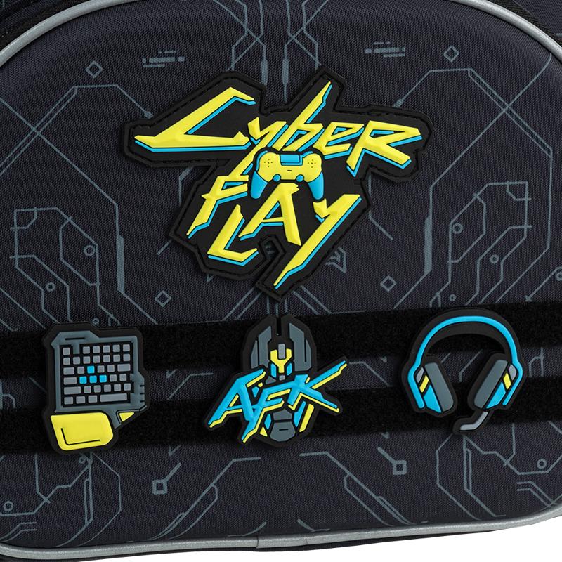 Школьный рюкзак KITE SET K25-556M-2 Cyber с пеналом и сумкой для обуви (995185) - фото 25