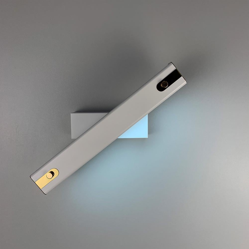 Бра настенное поворотное Белый (W 081-300 WT+GD)