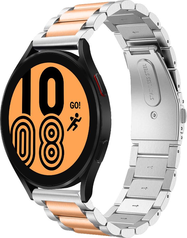 Металлический Ремешок Shain Line для Galaxy Watch 4 44 мм Silver Rose (28110-68)