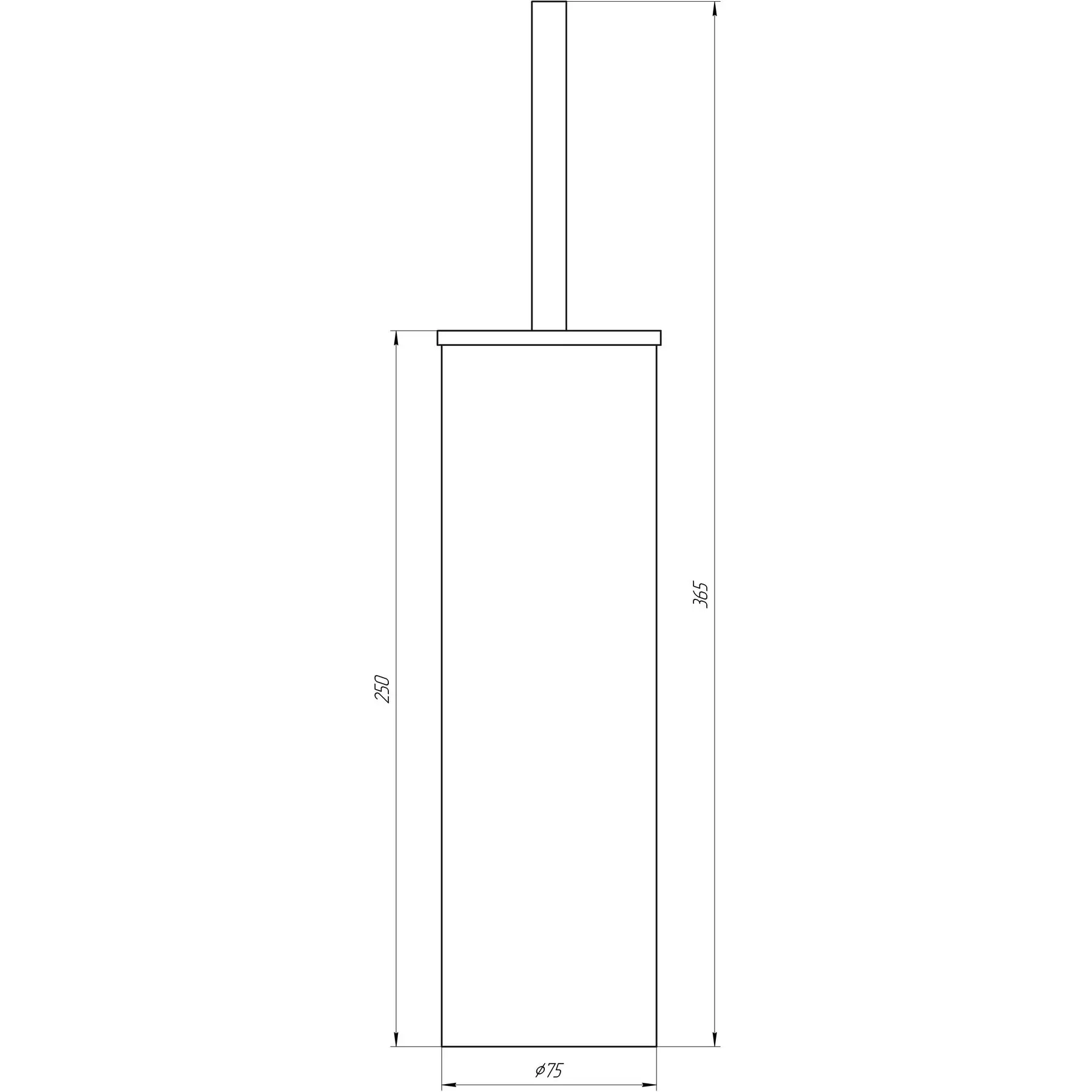 Ершик напольный Globus Lux SS 8429B SUS304 (GSR-000018162) - фото 2