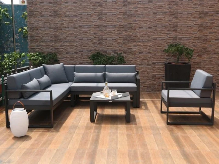 Комплект садовой мягкой мебели Loft с металлическим каркасом (KS-1236-YR)