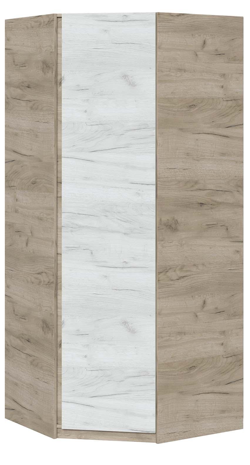 Шкаф угловой Мастер Форм Брайт 850х520х2000 мм Дуб крафт серый/Дуб крафт белый (31836) - фото 1 Шкаф угловой Мастер Форм Брайт 850х520х2000 мм Дуб крафт серый/Дуб крафт белый (31836) - фото 1