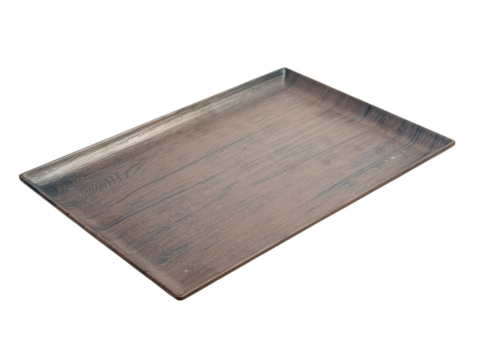 Піднос із меламіну 30х20,5 см термостійкість -20...+70°С прямокутний Дерево (53079)