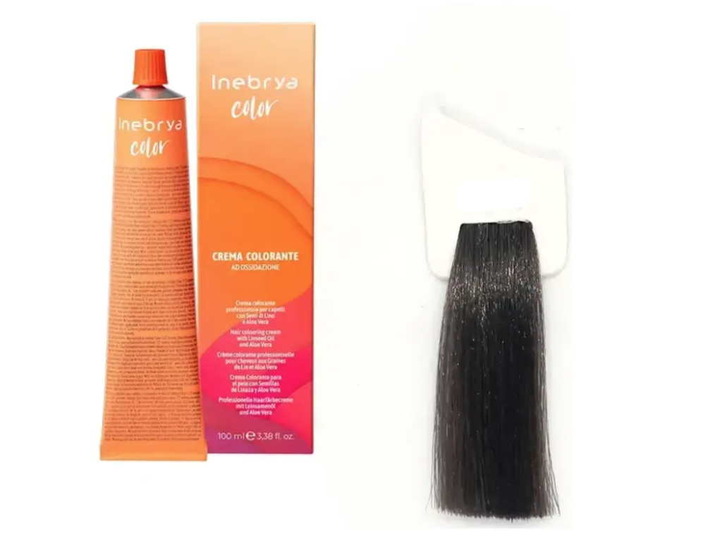 Крем-краска для волос INEBRYA Color с содержанием аммиака 100 мл 6/11 Темно-русый насыщенный пепельный