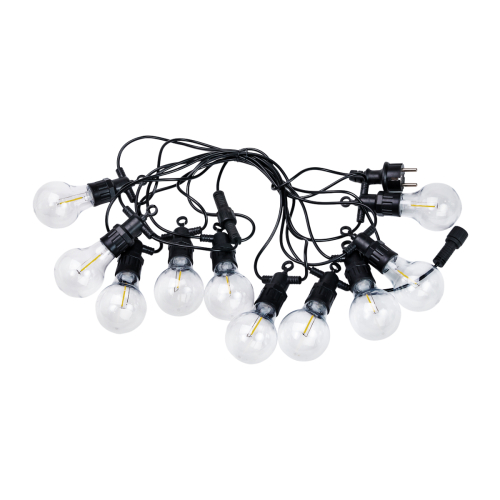 Гирлянда уличная ретро со степенью пылевлагозащиты IP65 Е27 10 LED 5 м Желтый (21550106)