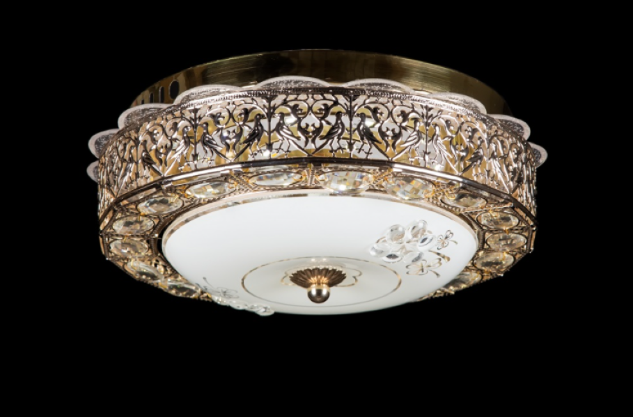 Светодиодная люстра L8556/300X3 LED Белый/Золото (AN000081)