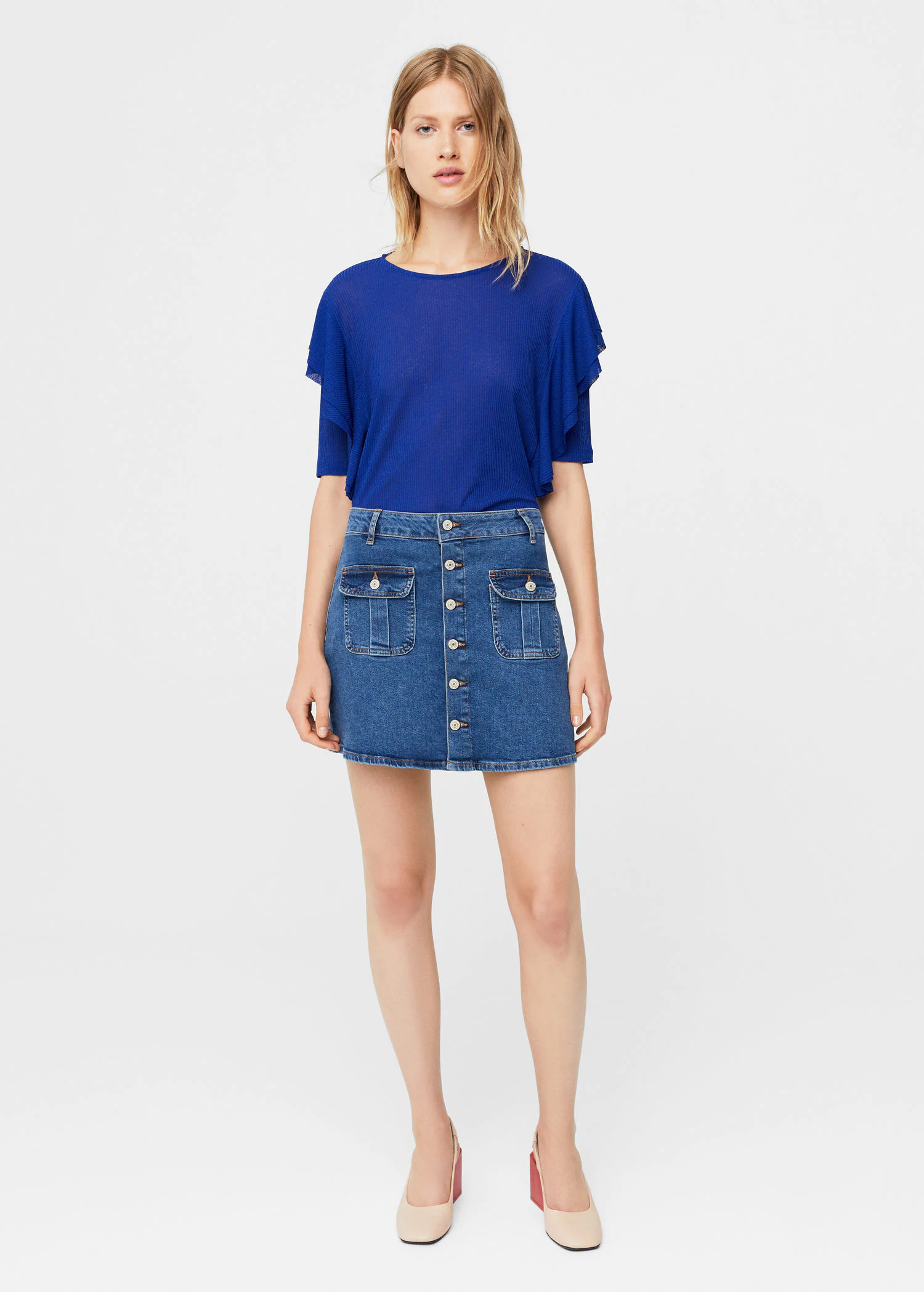 Блузка Mango XS Синий (2000000846934) - фото 2