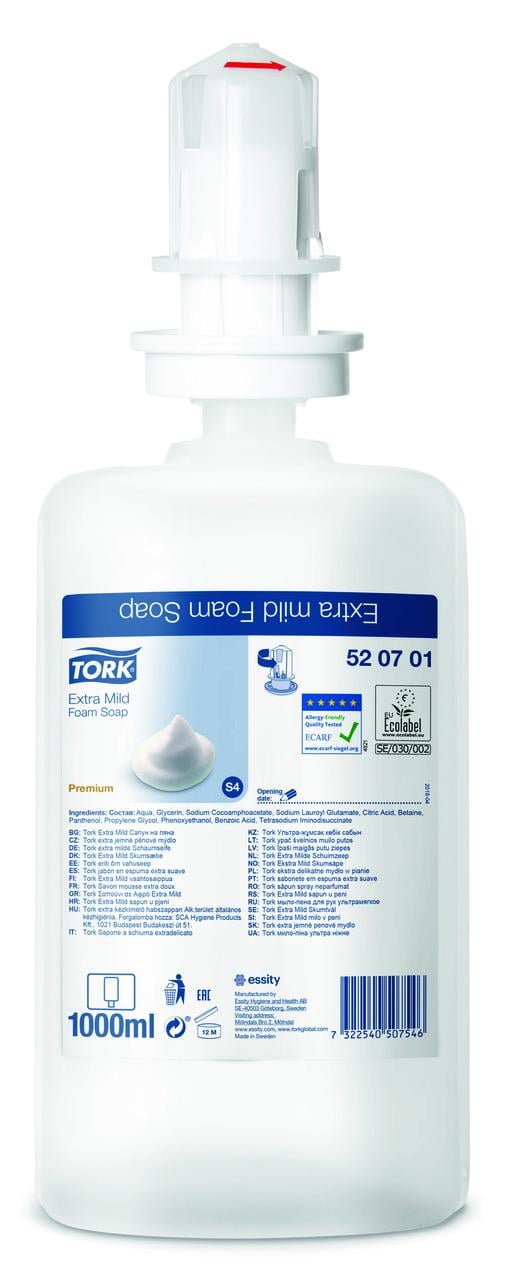 Мило-піна Tork Premium ультра ніжне 2500 порцій 1 л (520701)