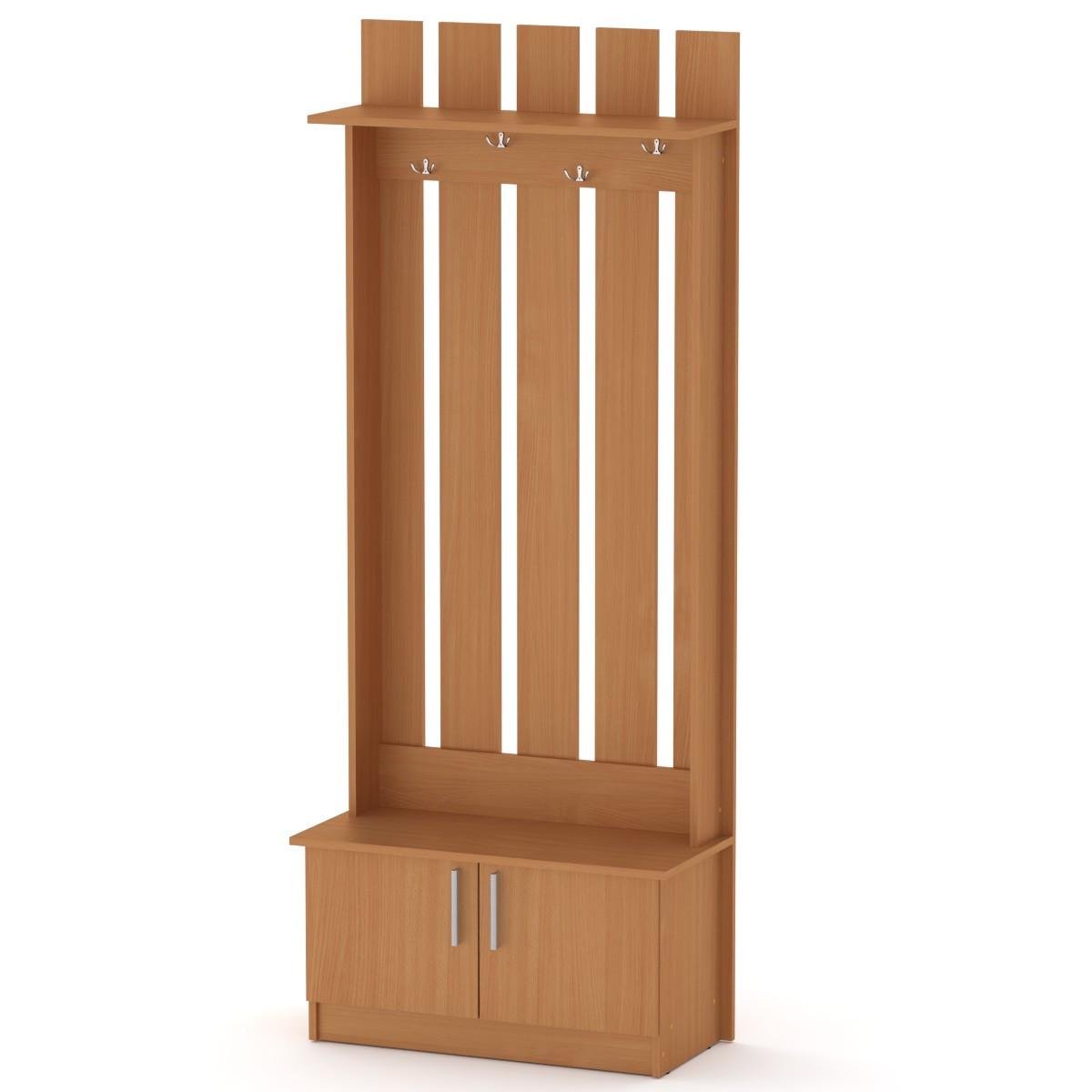 Передпокій з вішаком Компаніт Яна 200х37х80 см Бук - фото 1 Передпокій з вішаком Компаніт Яна 200х37х80 см Бук - фото 1