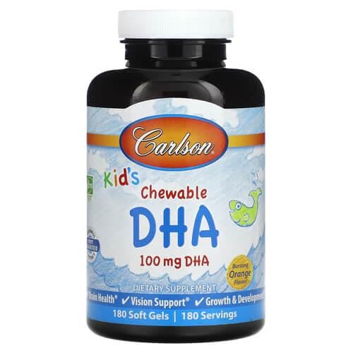 Омега-3 для детей Carlson Kid's Chewable DHA 100 мг 180 Soft Gels (CAR-15720) Омега-3 для детей Carlson Kid's Chewable DHA 100 мг 180 Soft Gels (CAR-15720)
