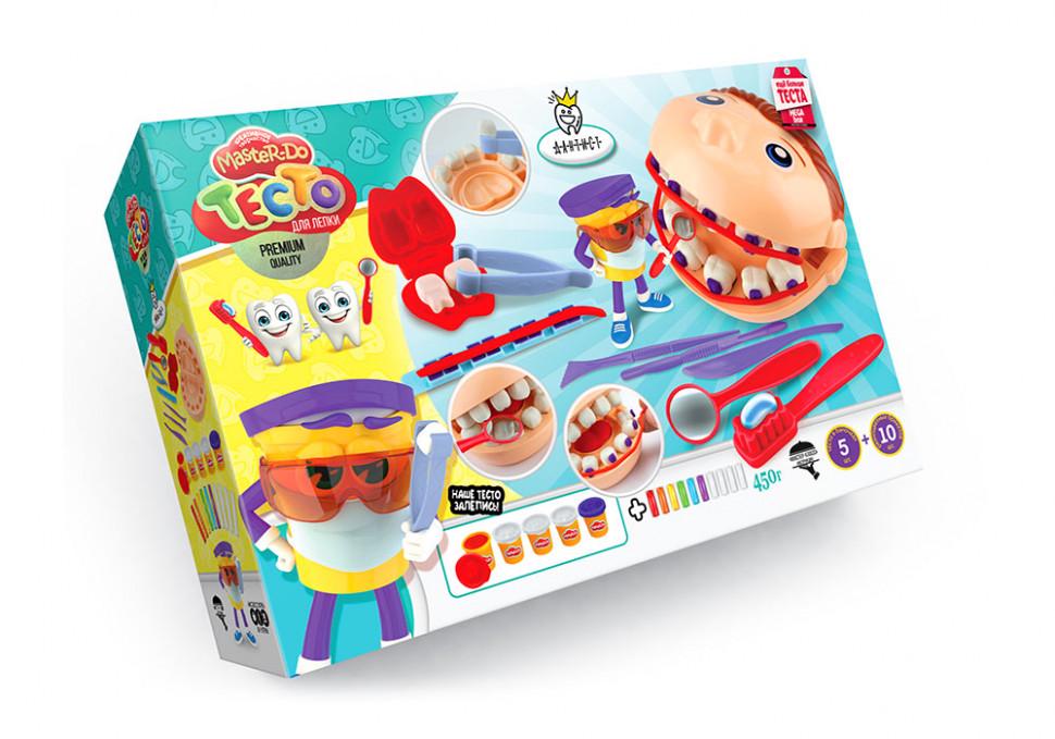 Набір креативної творчості Danko Toys Тісто для ліплення Master Do ДАНТИСТ від 3 років 34х22х8 см Різнокольоровий (PZ-340-P-165)