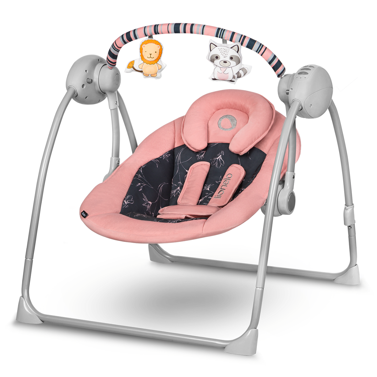 Крісло-гойдалка дитяче Lionelo Ruben Baby Pink