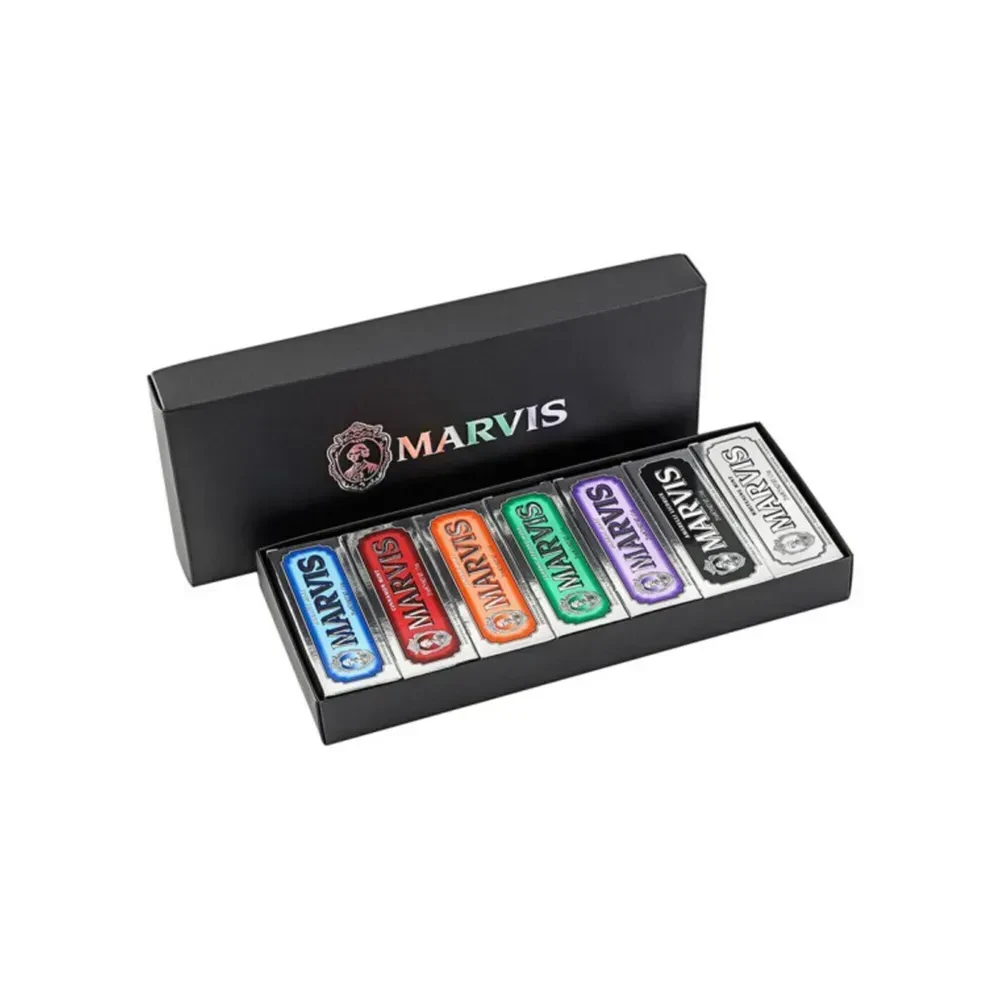Подарочный набор зубных паст Marvis 7 Flavours Box 7х25 мл в коробке с 7 вкусами