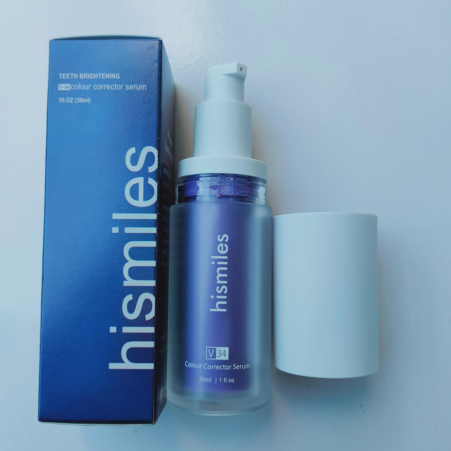 Зубной гель концентрированный отбеливающий Hismile v34 Color Corrector средство для осветления тона зубов 30 мл Синий - фото 3