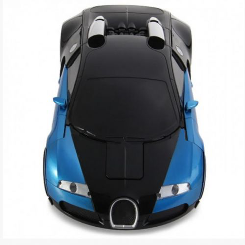 Машинка трансформер Bugatti Robot Car радіокерована 2в1 Синій (1498200307)