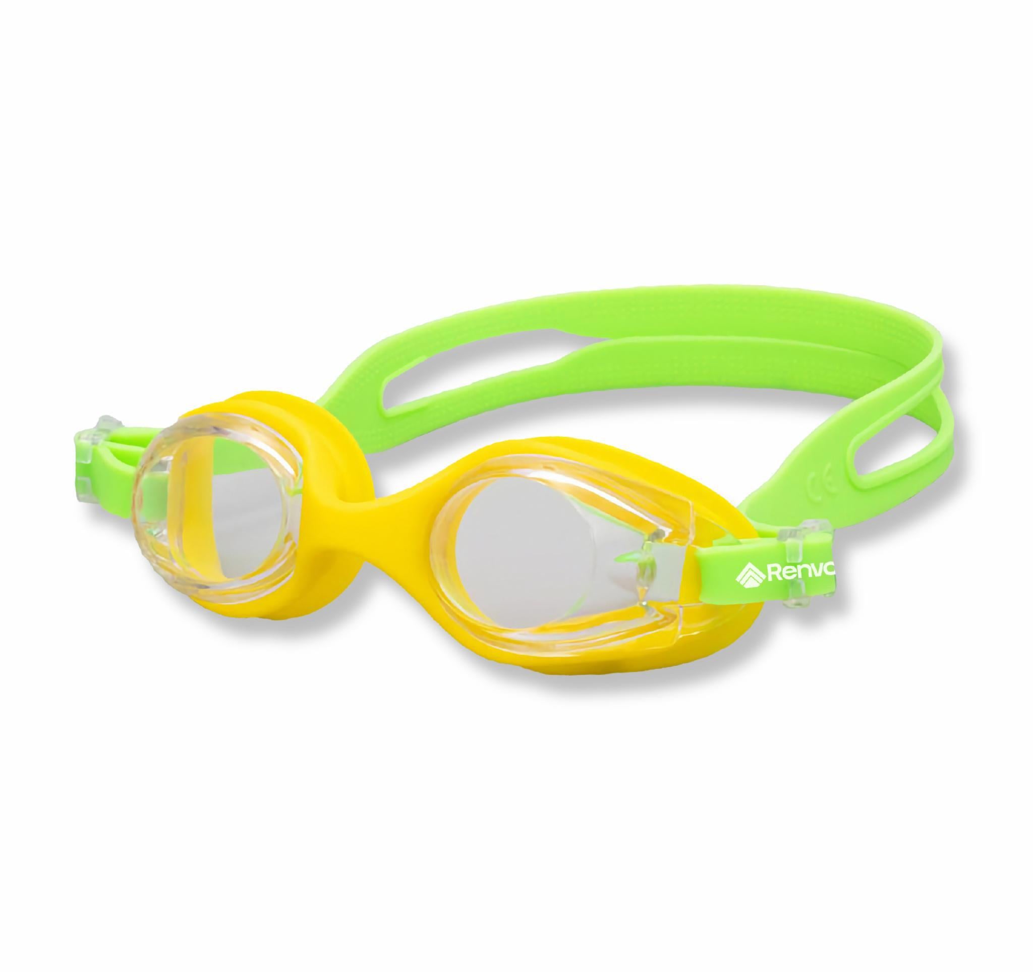 Очки для плавания детские Renvo Apure Anti-fog JR OSFM Желтый/Салатовый (1SG100-1108)