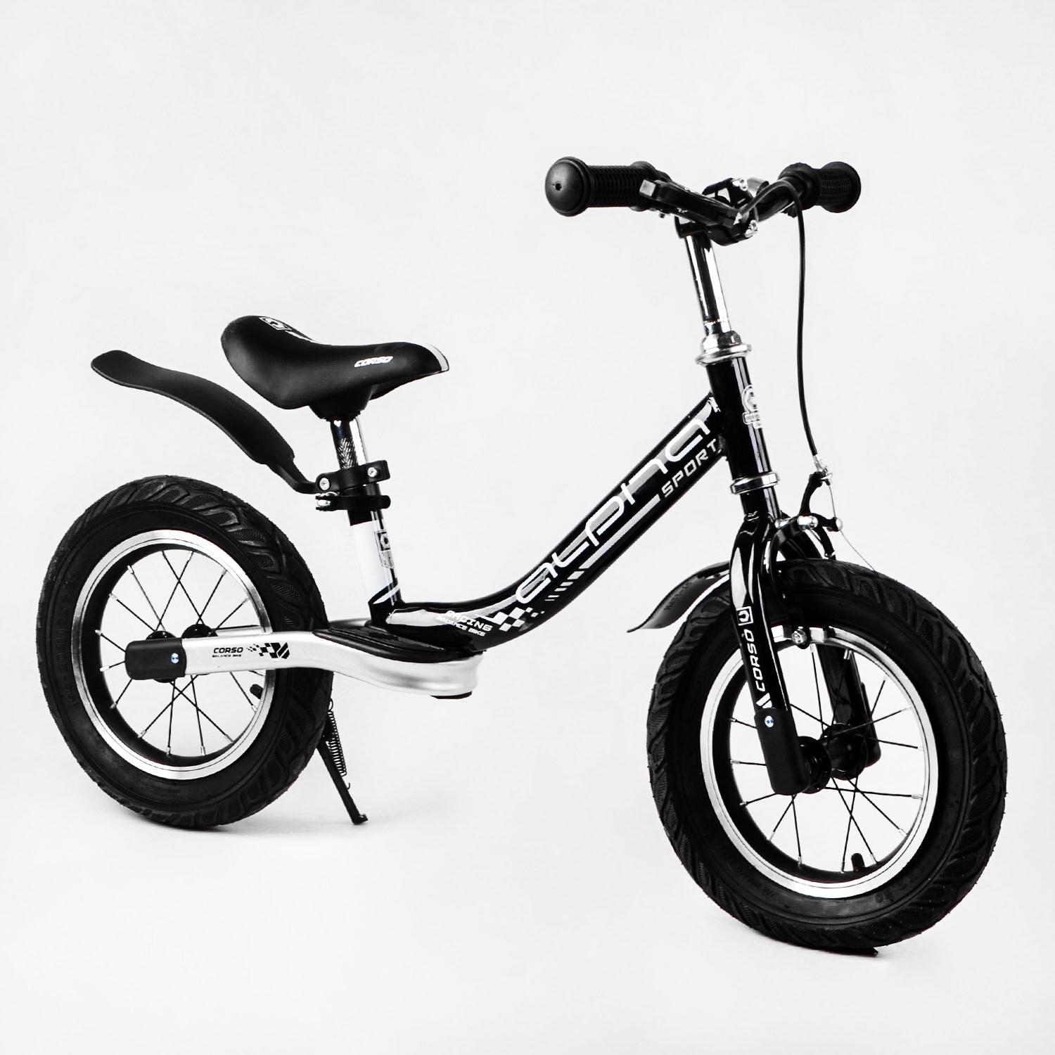 Біговел Corso Alpha Sport (сталева рама, надувні колеса 12"). Black - 114165