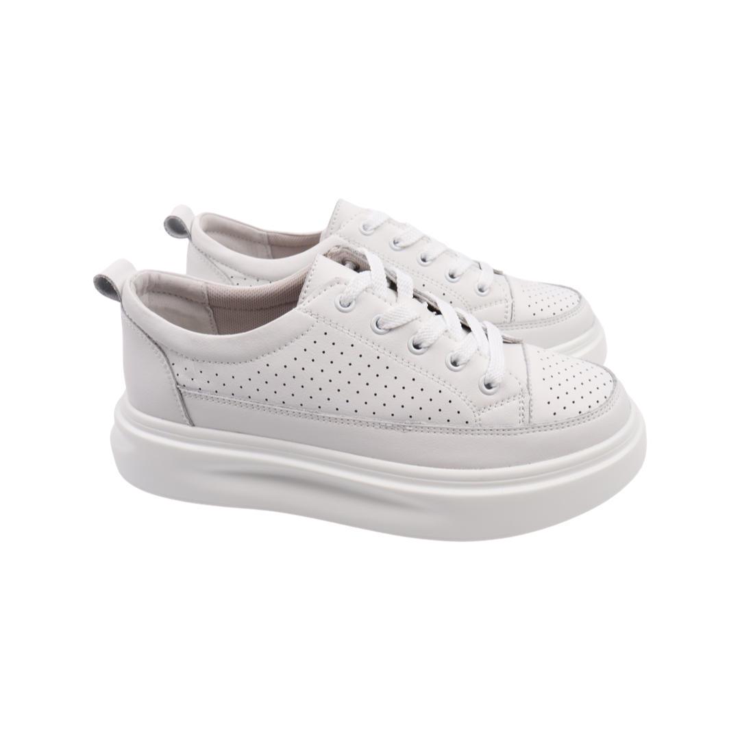 Кеды женские Bonavi из кожи р. 38 Белый (8-22DTC)