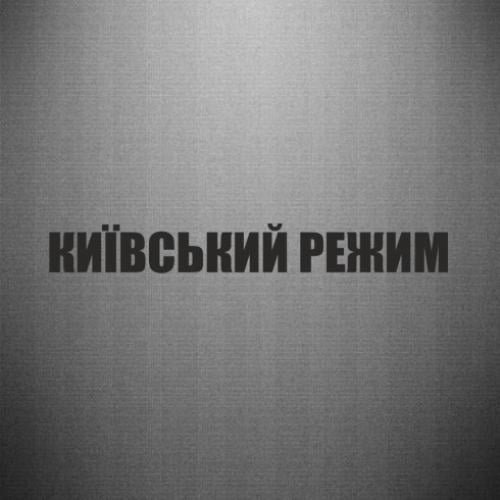 Наклейка "Київський режим" 35x44 см Черный (21821233)