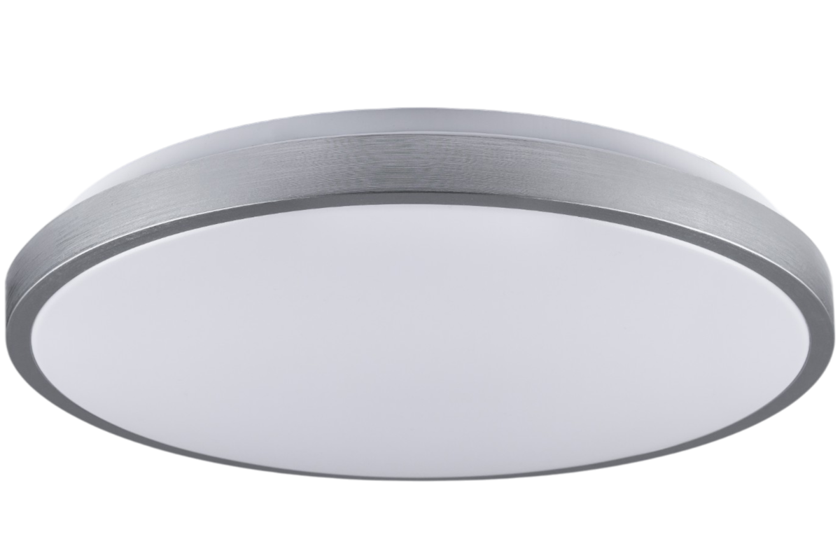 Потолочный светильник Vestum RING матовый 80W 3000К-6500К с ДК 480х60 мм Серебряный