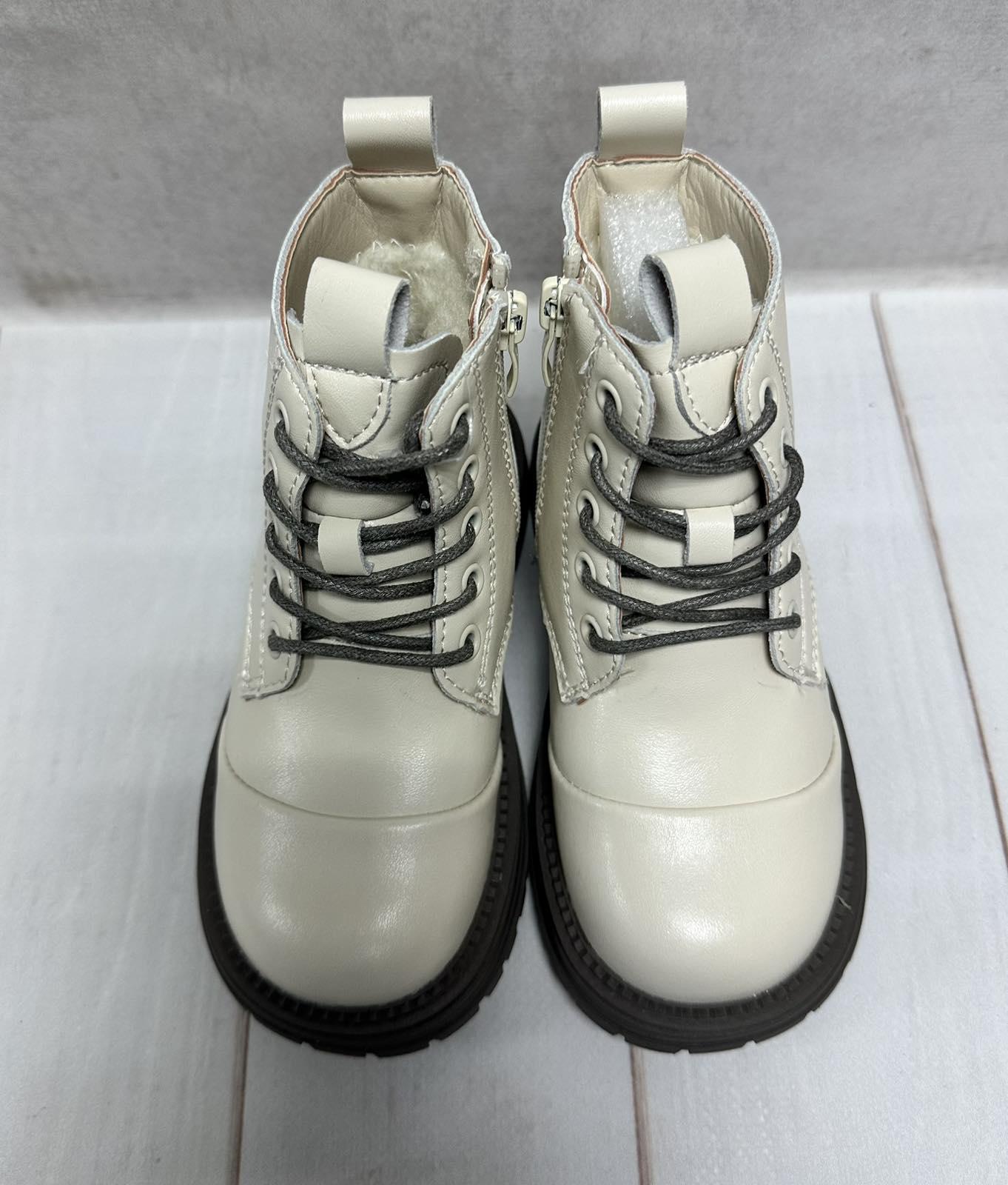 Черевики дитячі Clibee зимові на овчині р. 28/18 см Молочний - фото 2 Черевики дитячі Clibee зимові на овчині р. 28/18 см Молочний - фото 2