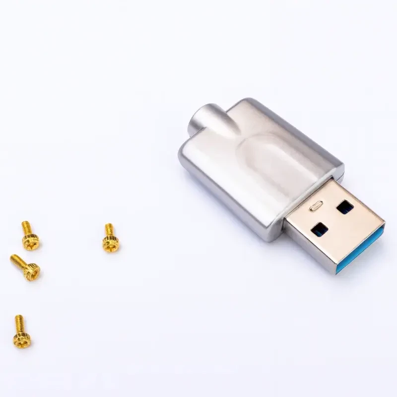 Кабельний штекер I-Taki USB USB-AM3Y тип A з 8-контактним з'єднанням антикорозійне 24K золоте покриття 1 шт. (000049410)