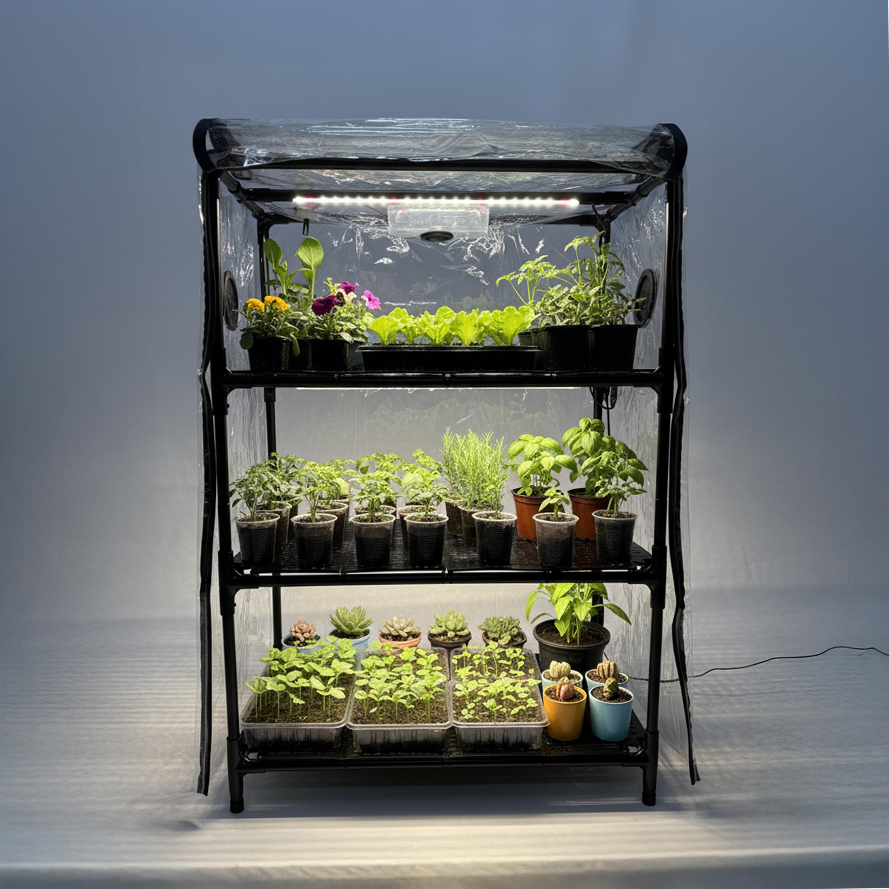 Пророщував для розсади Fogel Plus автоматичний 3х рівневий з фітосвітлом та зволожувачем BIOM (29676850) - фото 10