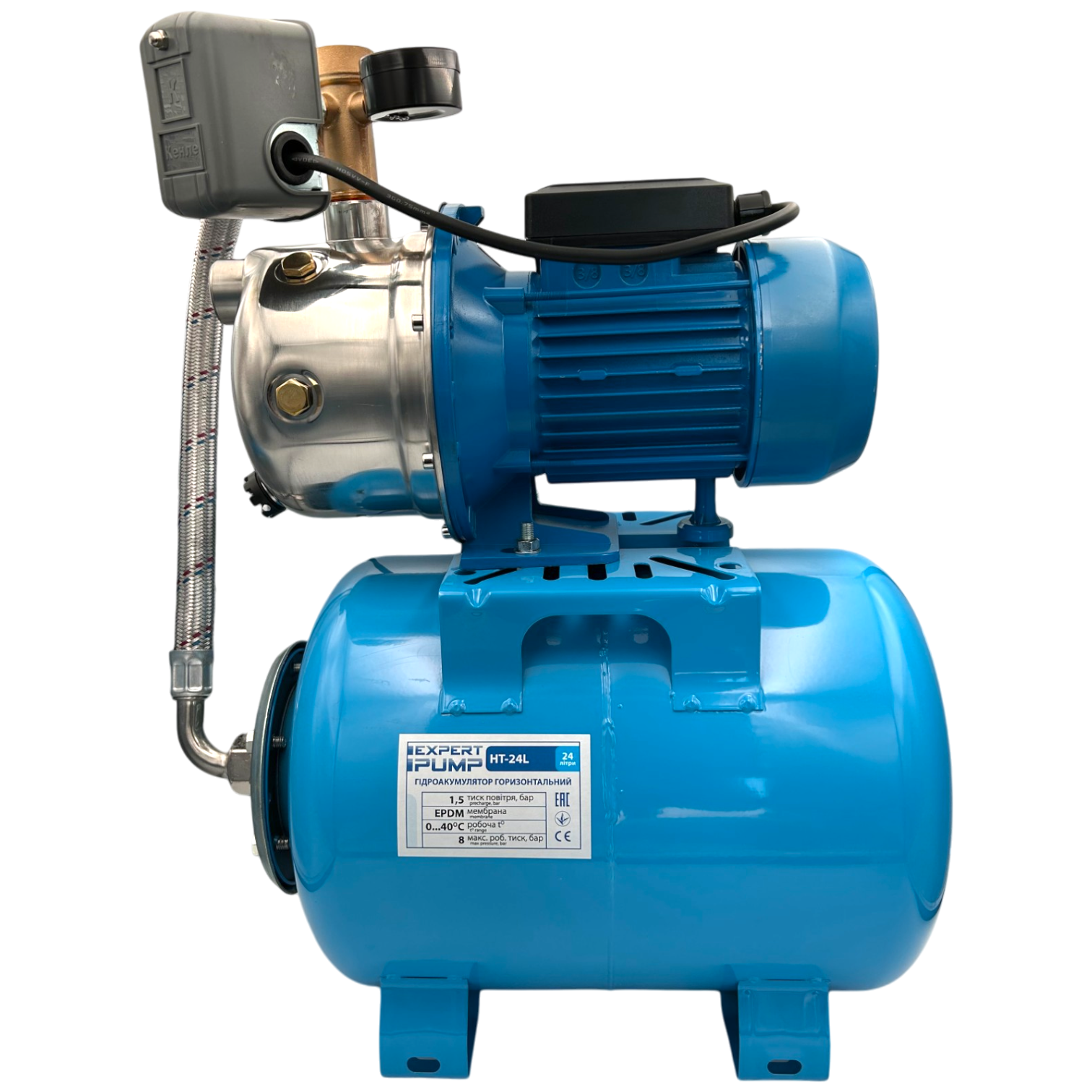 Автоматическая насосная станция EP JS100/24 1,1 кВт H=50м Q=50 л/мин