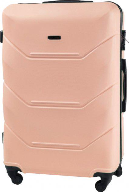 Чемодан пластиковый Wings 147 средний Нежно-розовый (8316196) - фото 1 Чемодан пластиковый Wings 147 средний Нежно-розовый (8316196) - фото 1