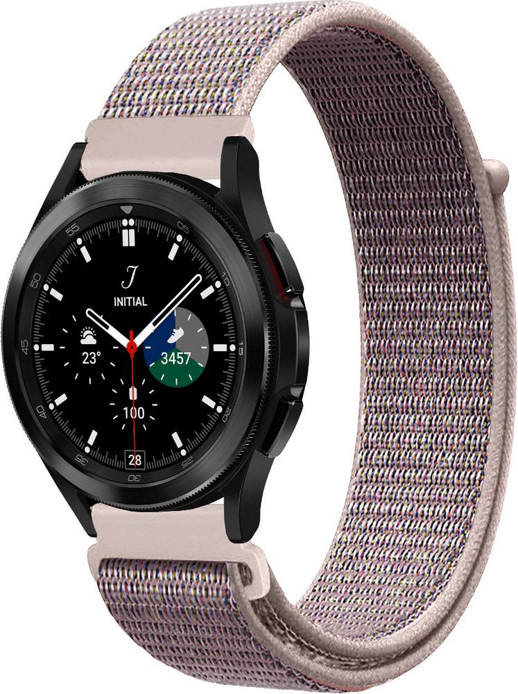 Ремешок нейлоновый Sport Loop для Galaxy Watch 4 Classic 46 мм Grey/Pink (22395-06)