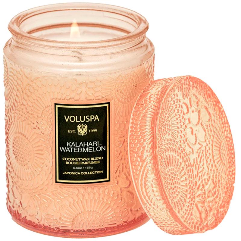 Свеча ароматическая Voluspa Japonica Kalahari Watermelon 156 г стакан с крышкой (111004521)