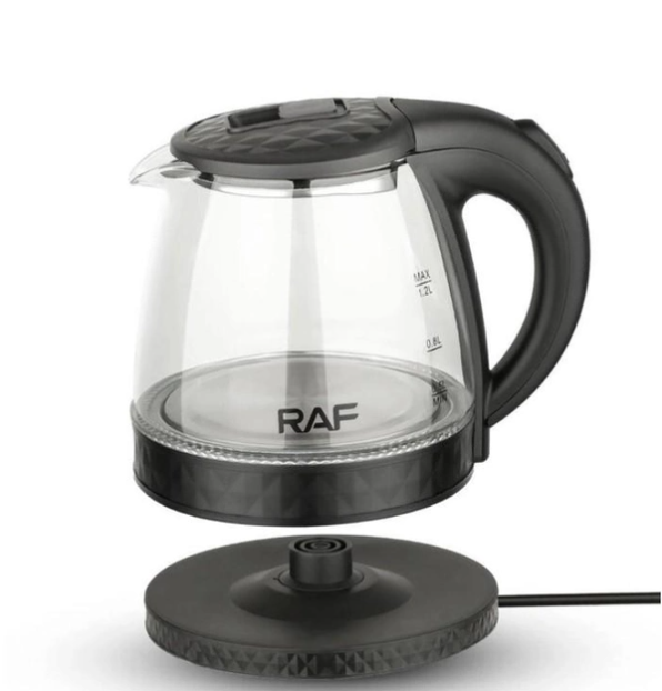 Электрочайник дисковый RAF 7861 стеклянный Черный Электрочайник дисковый RAF 7861 стеклянный Черный