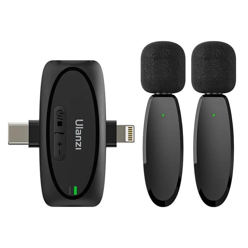 Микрофон беспроводной Ulanzi V6 3в1 iPhone/Android/камера двойной 50 м (2226184562)
