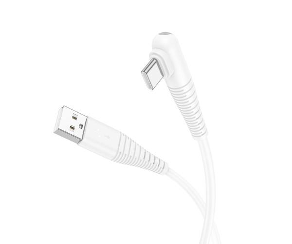 Кабель USB Borofone BX105 Corriente Type-C 3A 1 м White
