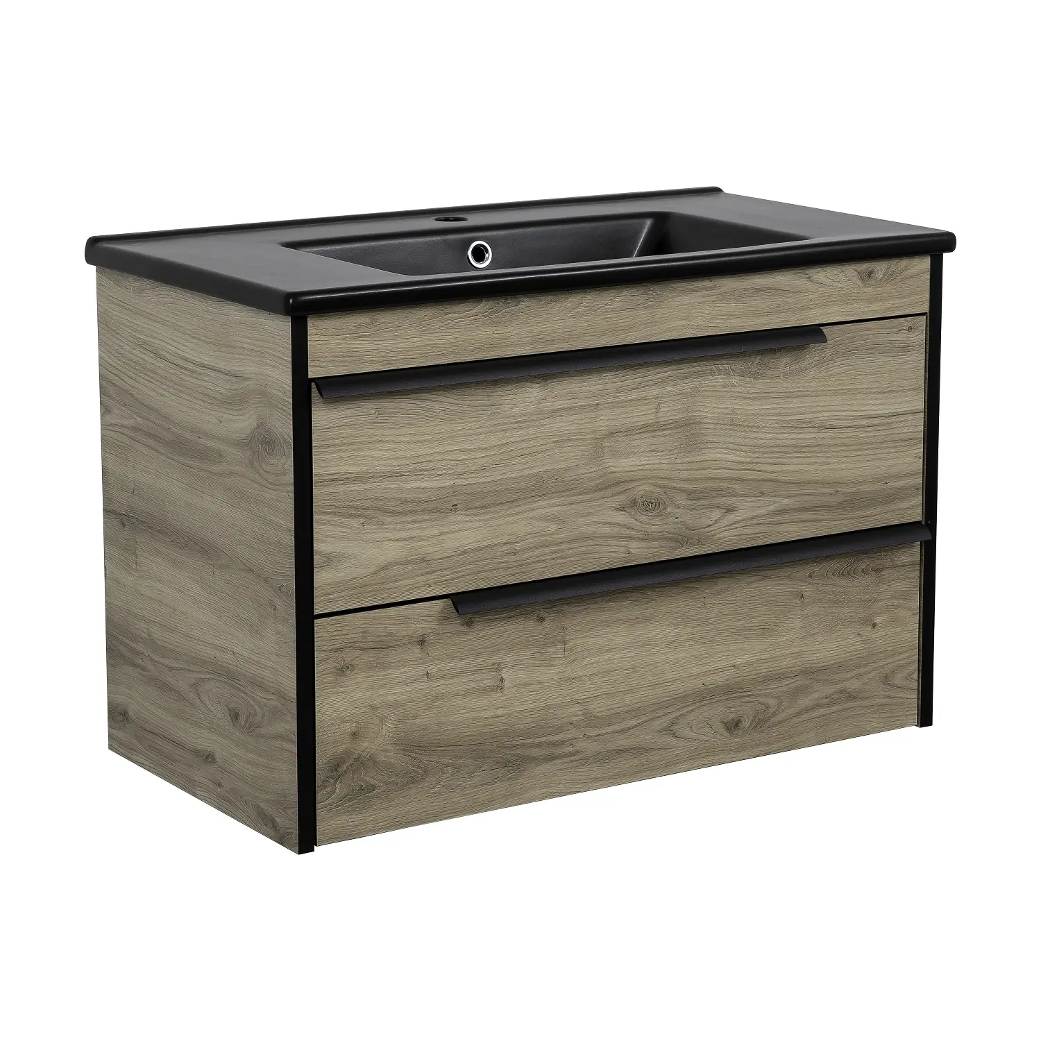 Тумба у ванну Aqua Rodos Loft-Neo 850x450 універсальна з умивальником CeraStyle Arte 85 Дерево (АР000082562)