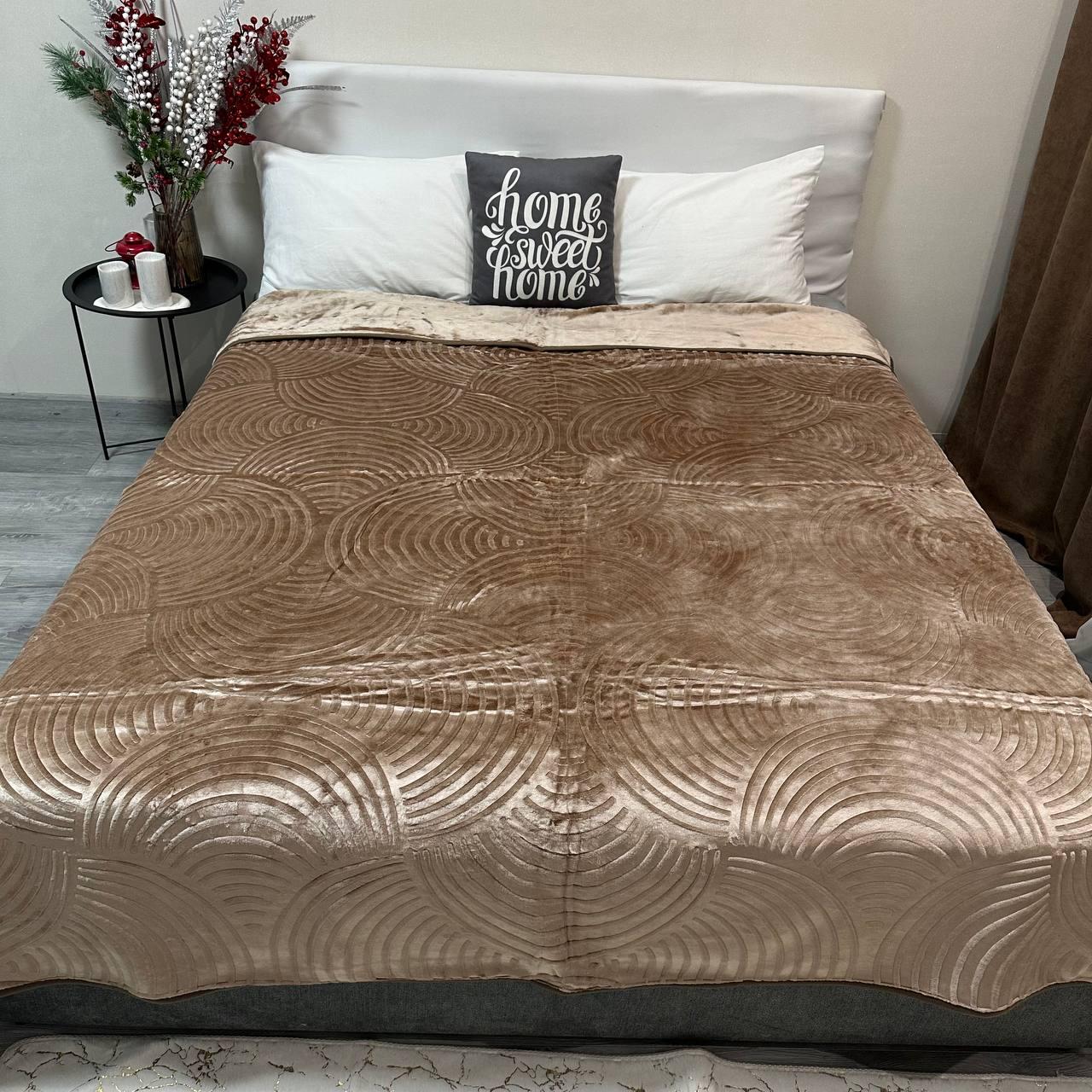 Покривало на ліжко акрилове 200x230 см Кавовий (P-акрил-16) - фото 9