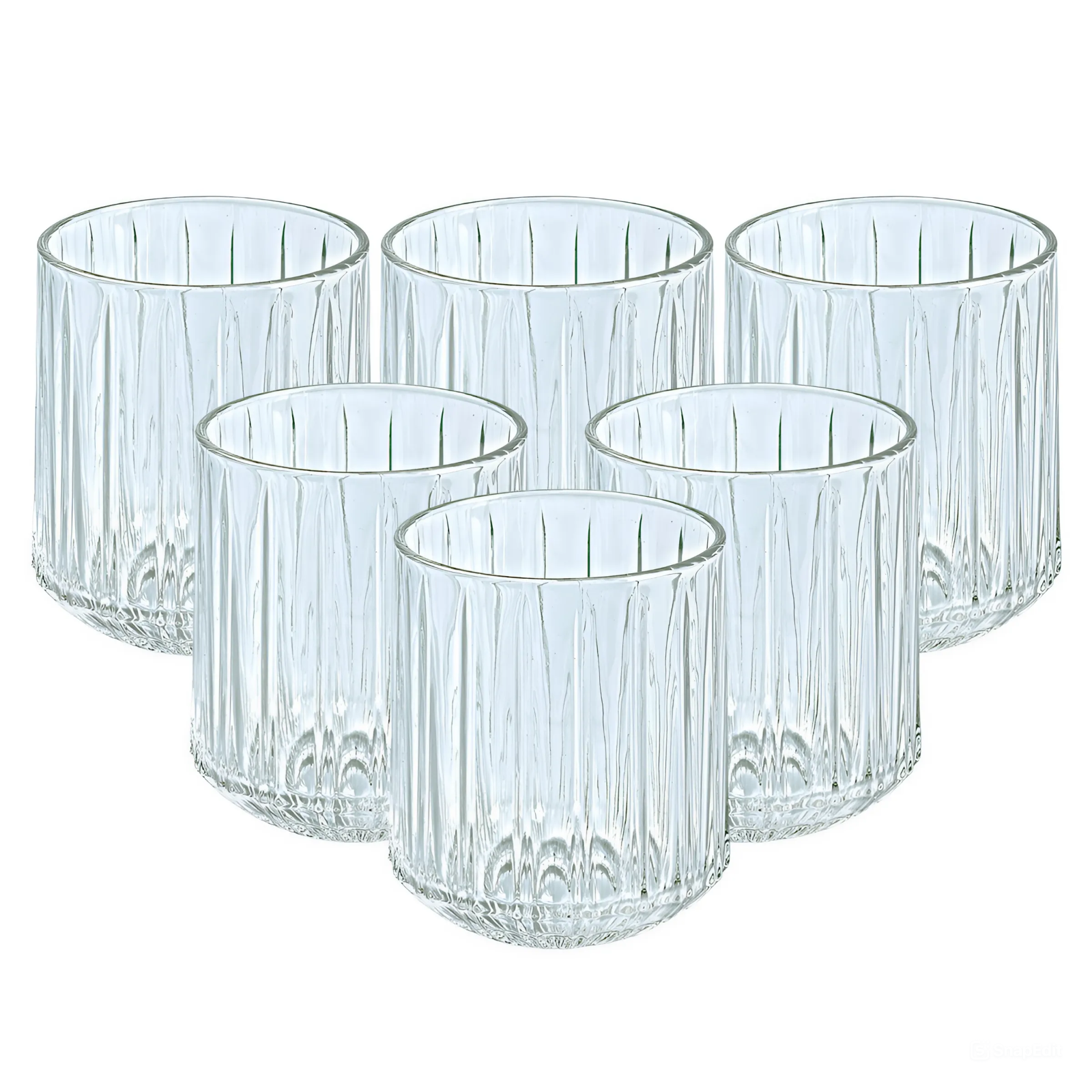 Склянки для віскі ребристих 6 шт. 315 мл (HP518)