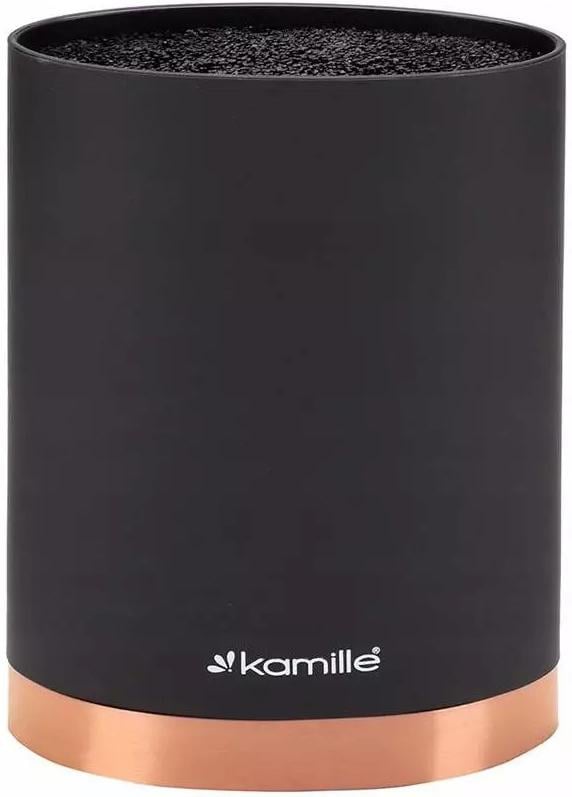 Подставка Kamille с полипропиленовым наполнителем 16х7х22 см Black/Rose