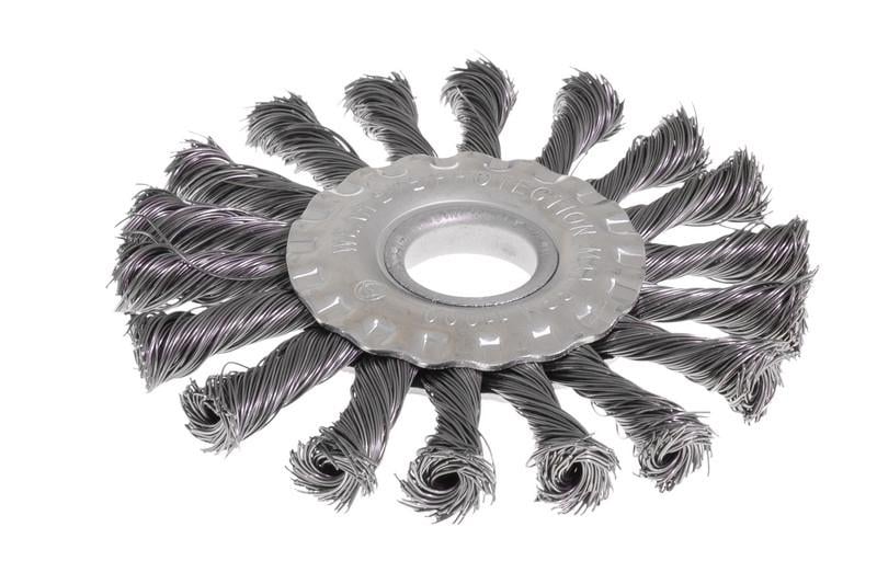 Щітка дискова Mastertool з плетеного дроту 115х22,2 мм (19-9011)