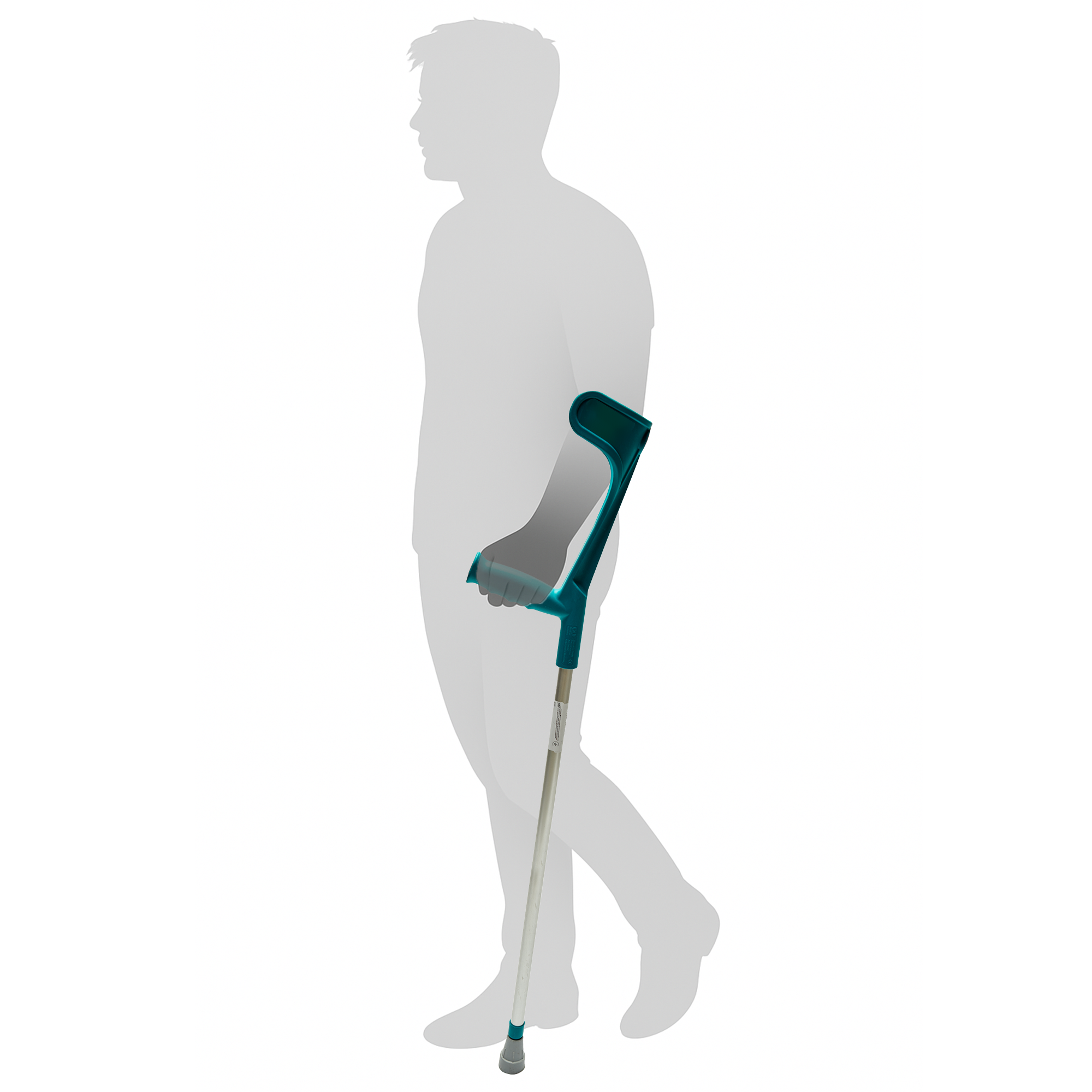 Милиця підлокітна регульована Ossenberg Klassiker 220DK Tue Бірюзовий - фото 6