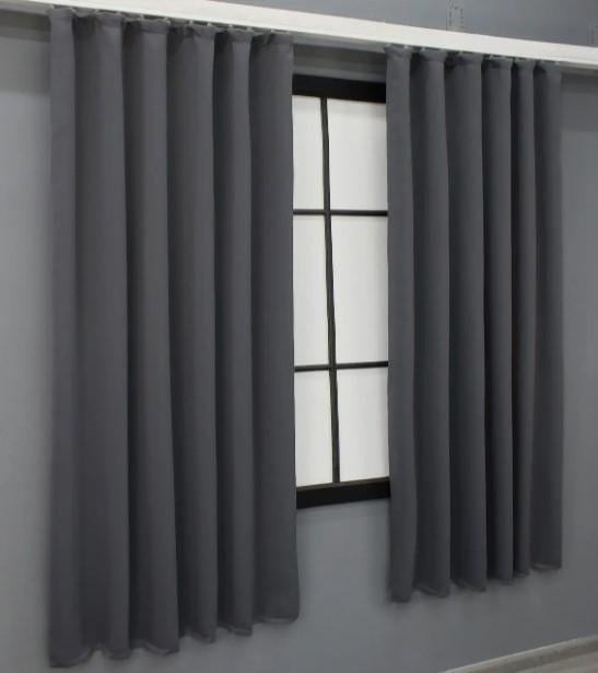 Шторы из ткани блекаут Bagema Rvs 1,7х1,7 м 2 шт. Темно-серый (1241ш) - фото 3 Шторы из ткани блекаут Bagema Rvs 1,7х1,7 м 2 шт. Темно-серый (1241ш) - фото 3