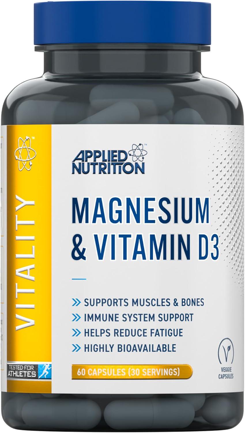 Магний и витамин D3 Applied Nutrition Magnesium/Vitamin D3 60 кап. Магний и витамин D3 Applied Nutrition Magnesium/Vitamin D3 60 кап.